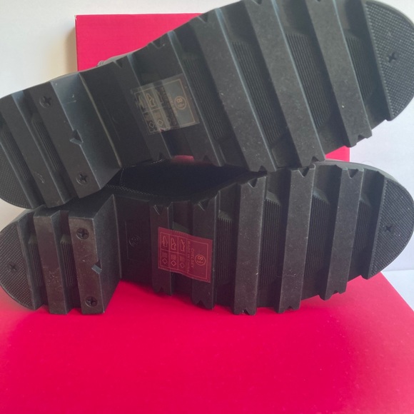 NWT  Black Ankle Boots w/crystals sz 8.5 designer inspired - Picture 5 of 10